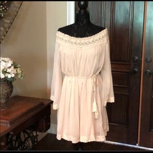 Boho off the shoulder dress